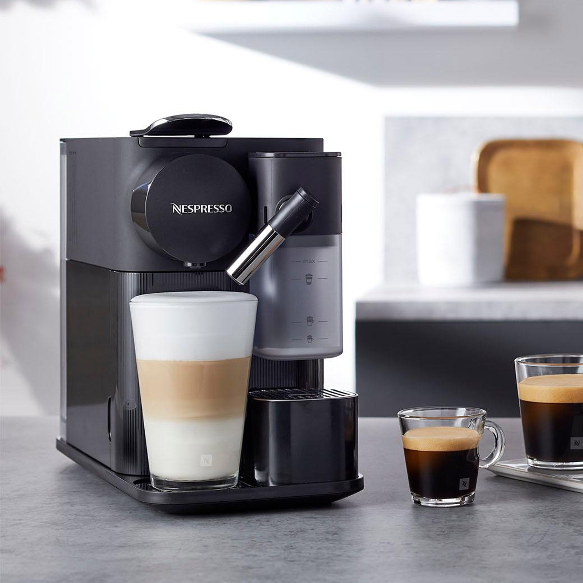 Nespresso Lattissima One Coffee Machine Shadow Black The Culinarium