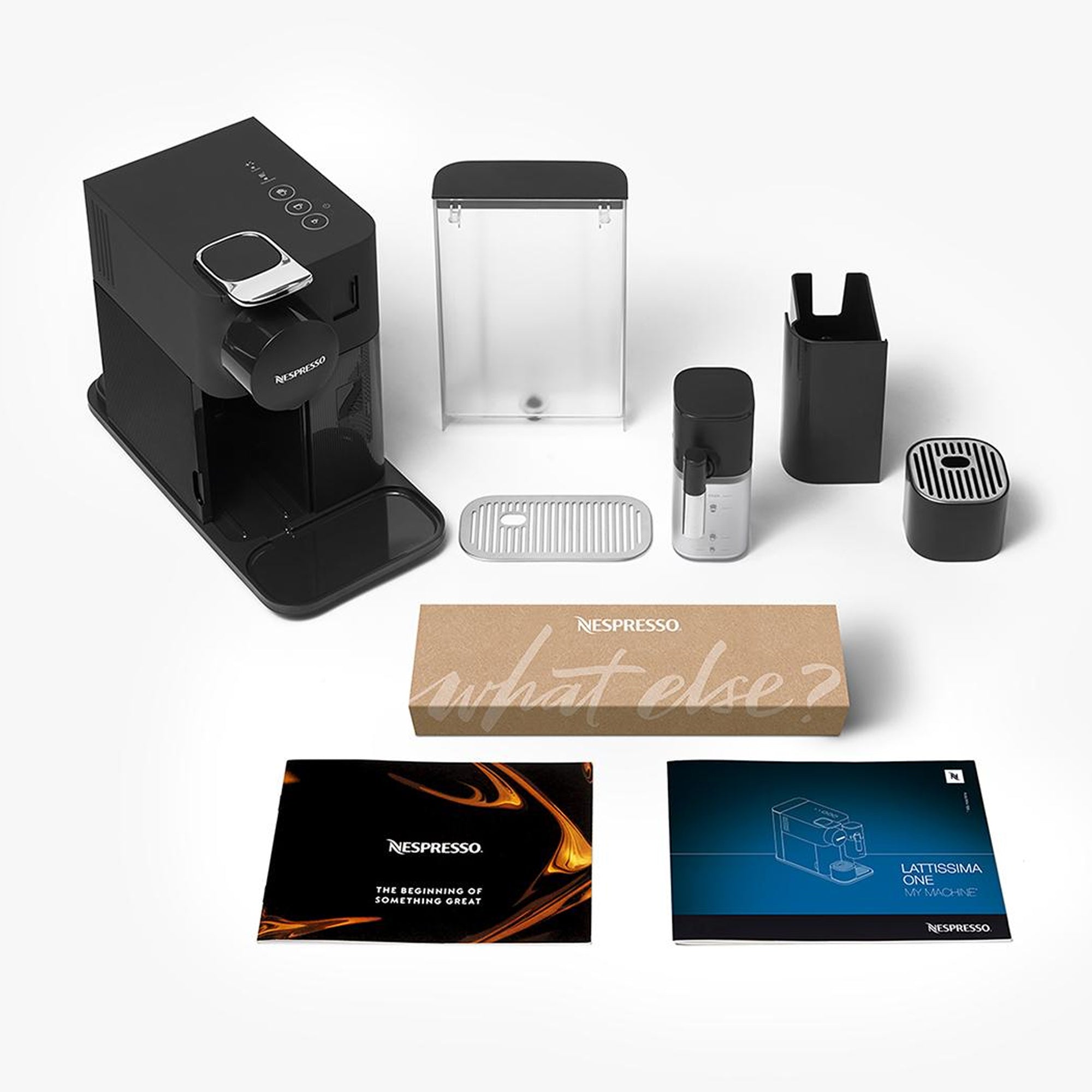 Nespresso Lattissima One Coffee Machine Shadow Black The Culinarium