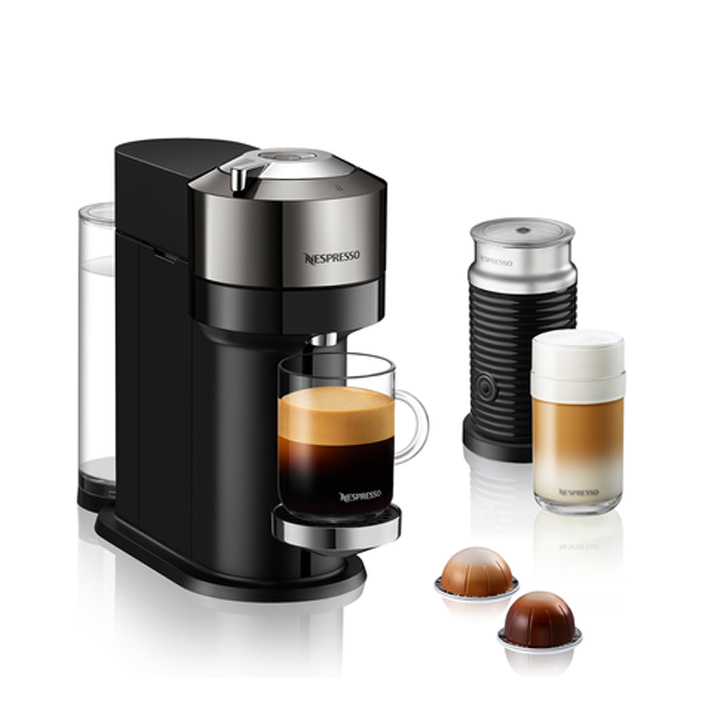 Nespresso Vertuo Coffee Machine - Dark Chrome