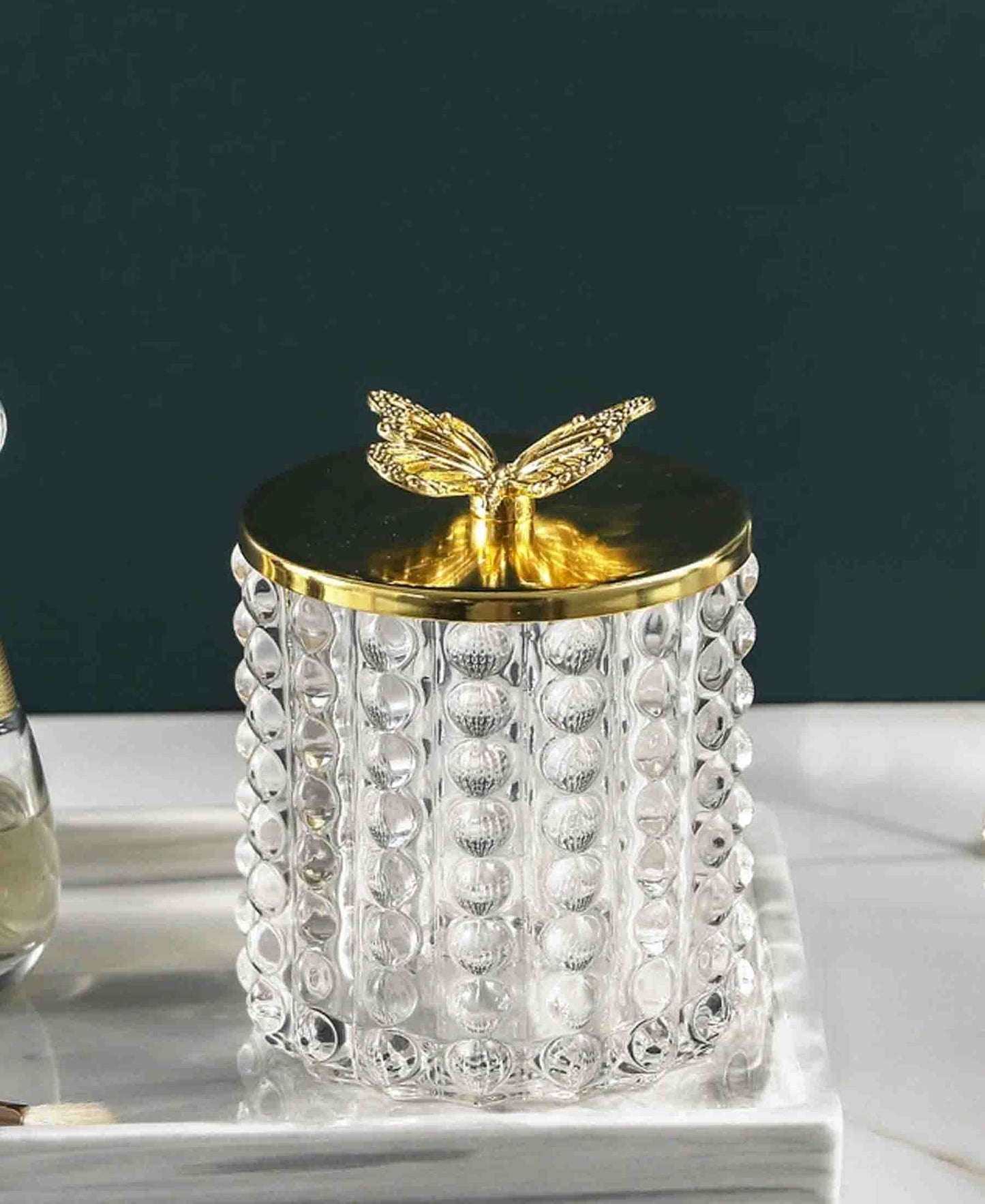 Urban Decor Gold Butterfly Trinket - Clear & Gold