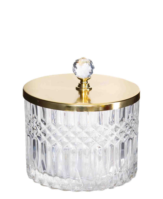 Urban Decor Diamond Trinket - Clear & Gold