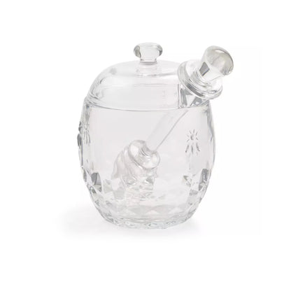 Kitchen Life 220ml Honey Pot with Lid Clear
