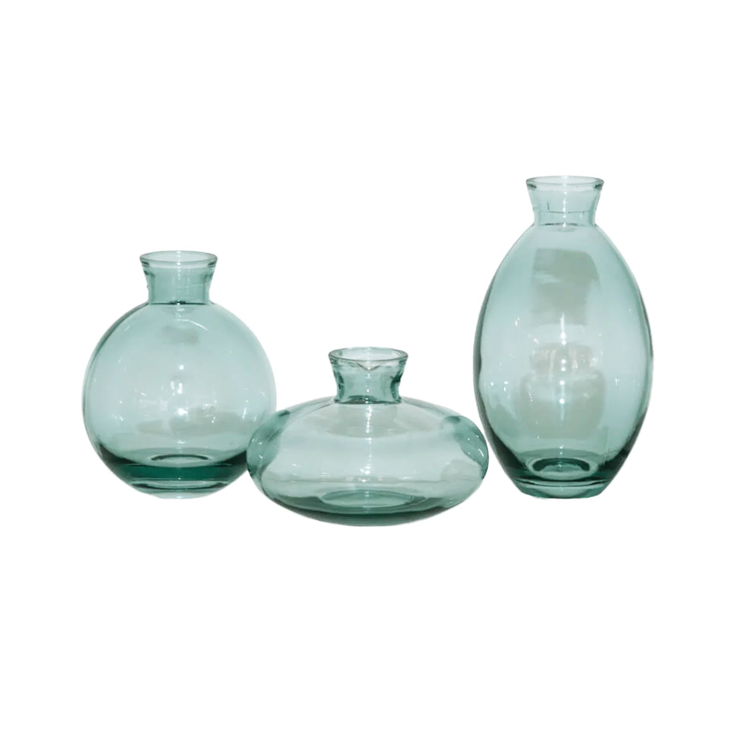 Urban Decor 3 Piece Bud Vase Set Green