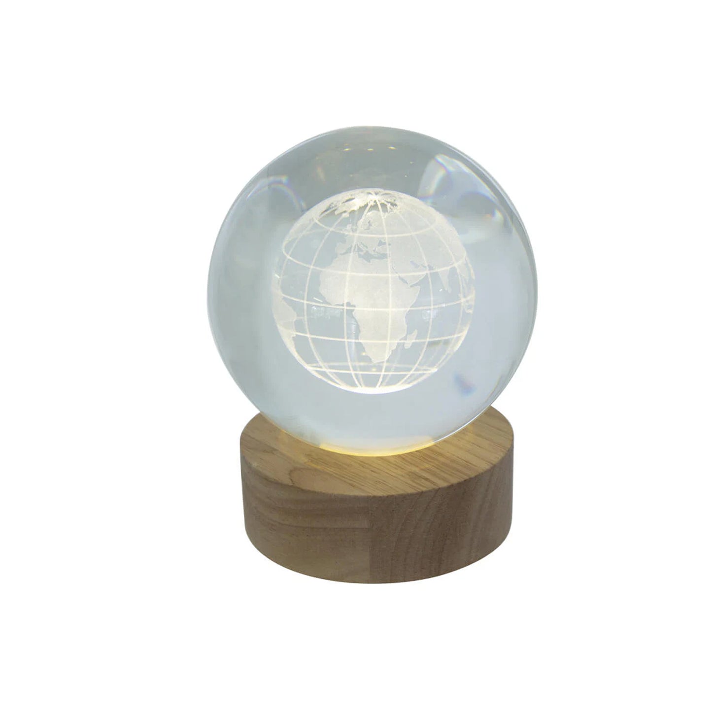 Urban Decor Globe LED Decor Ball on Stand Clear