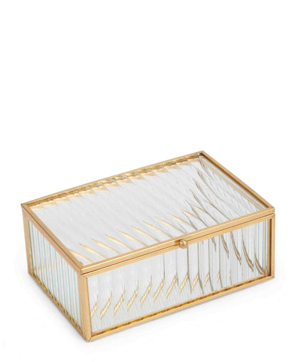 Urban Decor Linear Glass Box - Gold