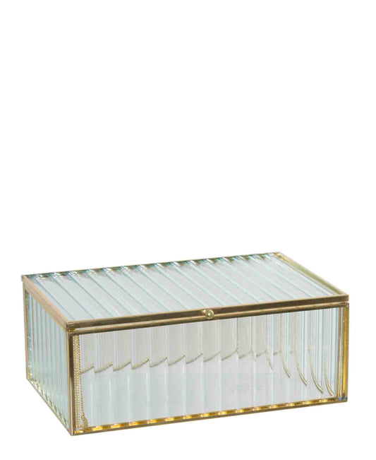 Urban Decor Linear Glass Box - Gold