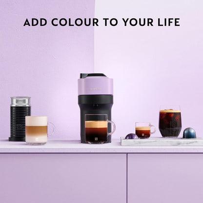 Nespresso Vertuo Pop Coffee Machine Lilac + FREE Nespresso Mug