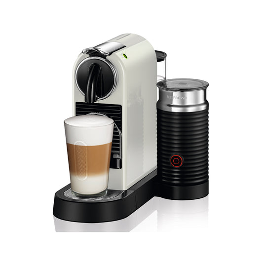 Nespresso Citiz Automatic Espresso Machine With Aeroccino Milk Frother White