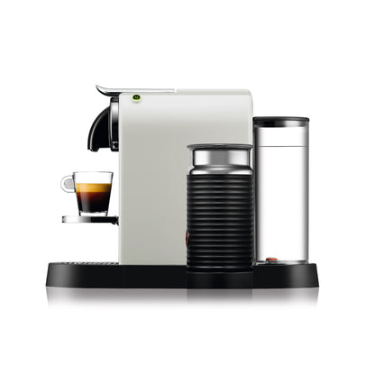 Nespresso Citiz Automatic Espresso Machine With Aeroccino Milk Frother White + FREE Nespresso Towel