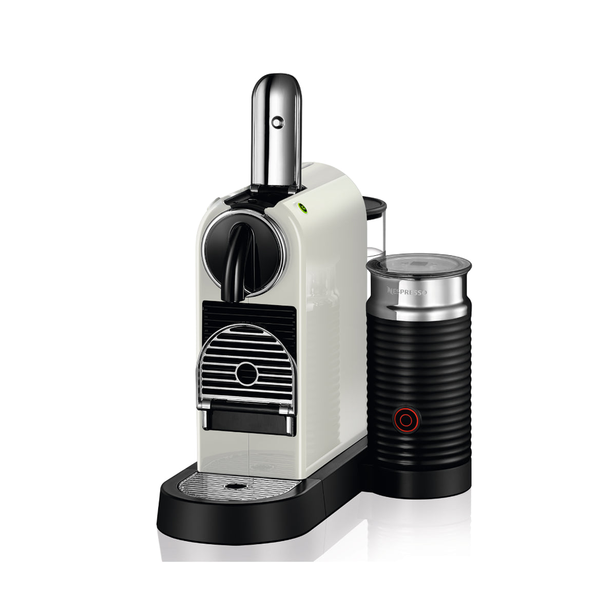 Nespresso Citiz Automatic Espresso Machine With Aeroccino Milk Frother White + FREE Nespresso Towel