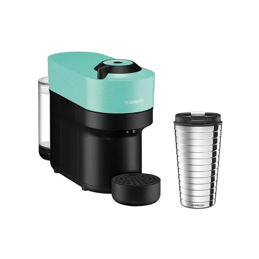 Nespresso Vertuo Pop Coffee Machine Aqua Mint + FREE Nespresso Mug
