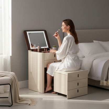 Multipurpose Chest of Drawers/ Dresser with Stool