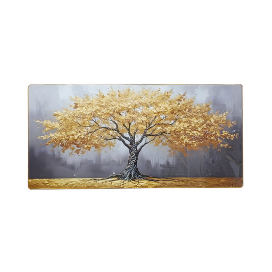 Golden Tree Painting Multicoloured