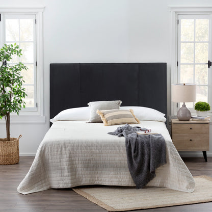 Exotic Designs Vanessa Queen Headboard Black