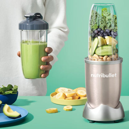 NutriBullet Pro 8 Piece 900W High Speed Blender Champagne