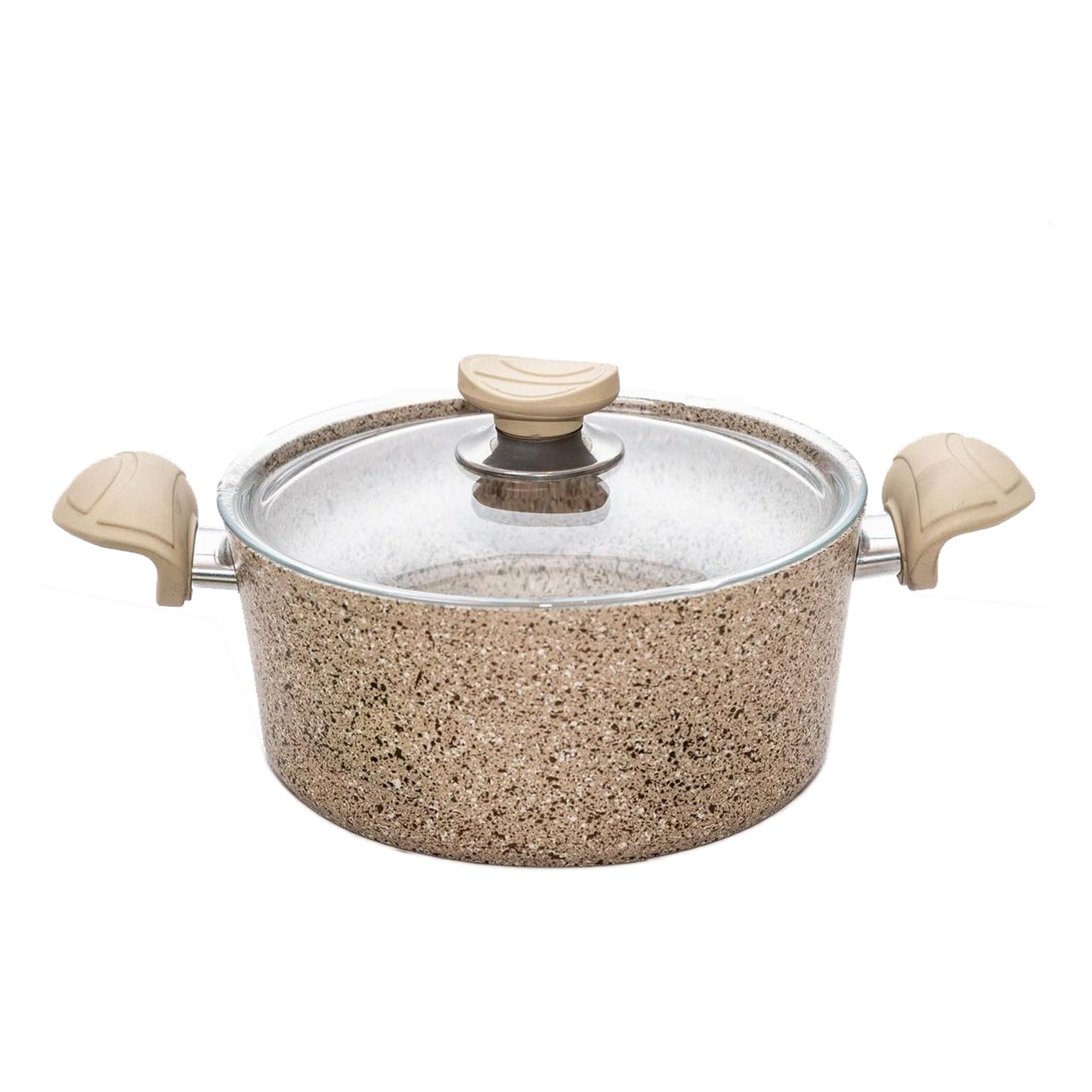 OMS 20cm Granite Deep Casserole Sand Beige