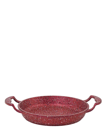 OMS Non Stick 22cm Granite Egg Pan - Red