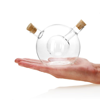 Five 0.5Lt Oil/Vinegar Bottle Silver