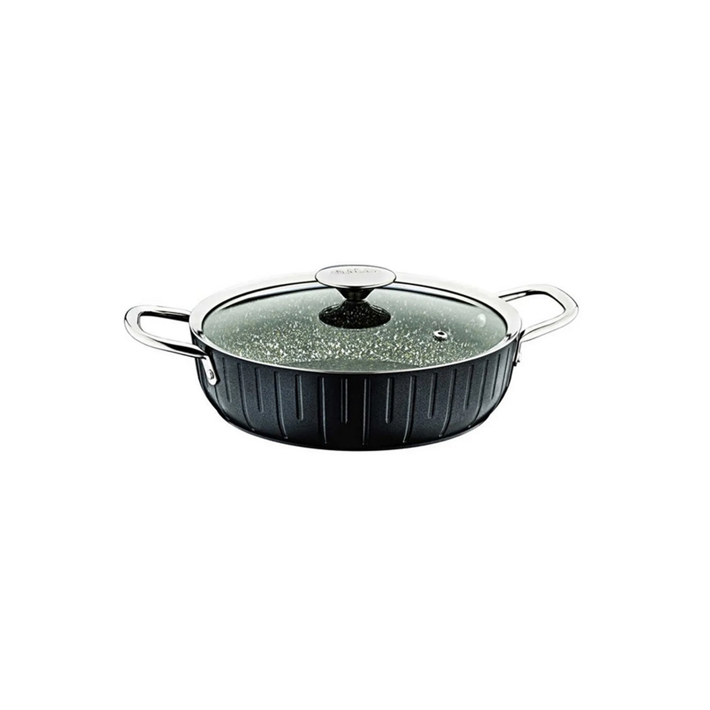 Oms Colonna 24cm Low Pot Black