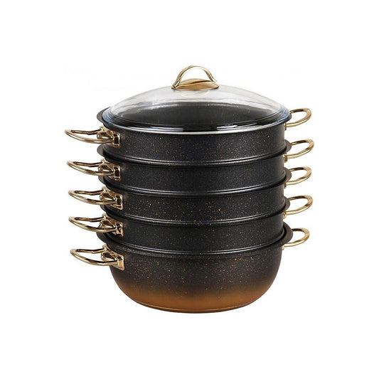 OMS 28cm Granite Ravioli Pot Set Black