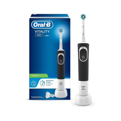 Oral B Vitality 100 Criss Cross Electric Rechargeable Toothbrush Black
