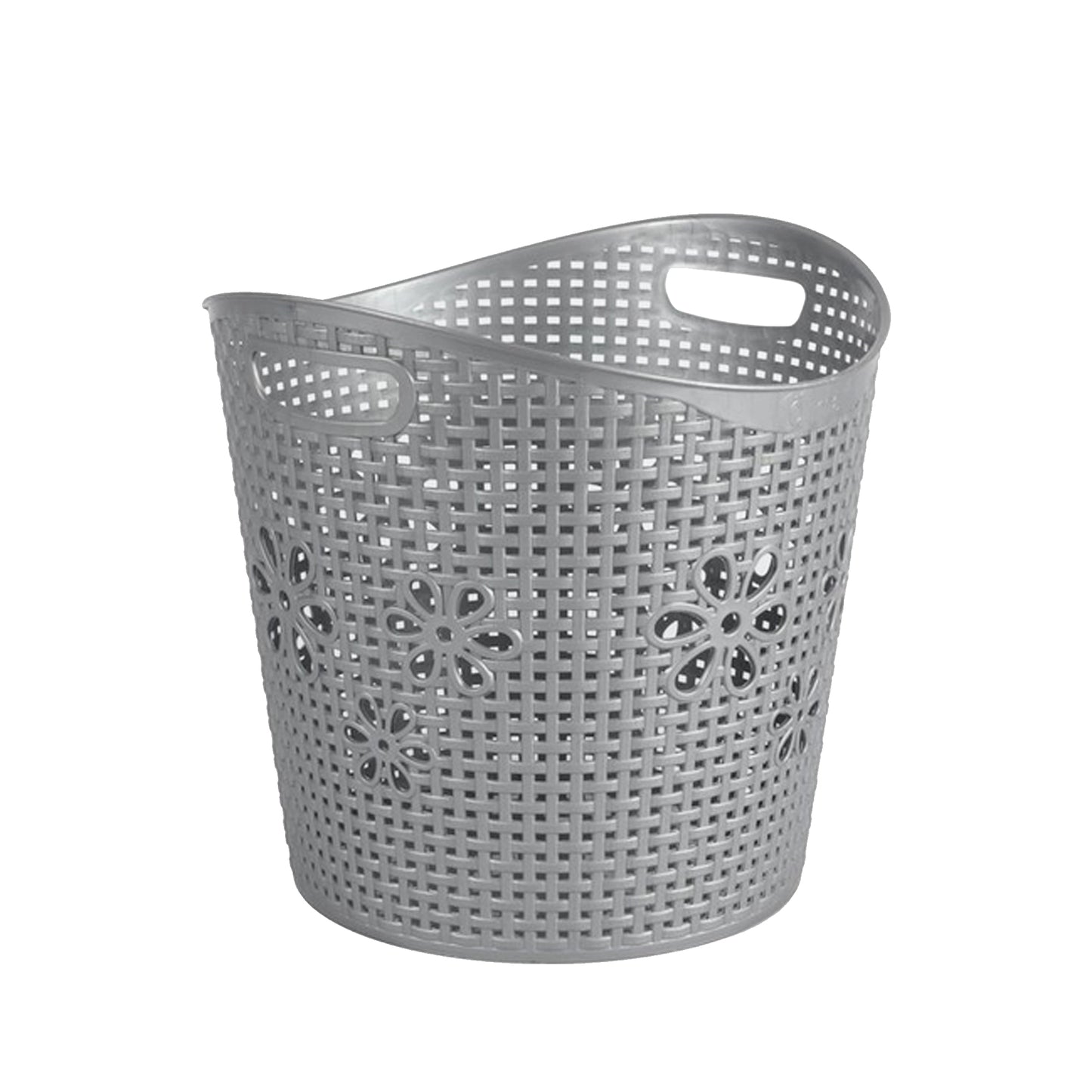 Otima 26Lt Tote Laundry Basket Silver