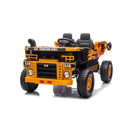 12V 2 Seater Kids Ride-On Construction Dump Truck with Electric Dump Bed - PH007