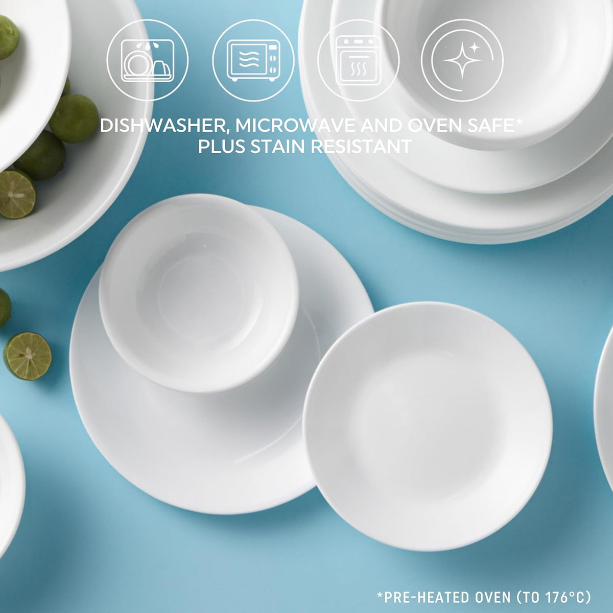 Corelle Dinner Plate 25cm - Winter Frost White