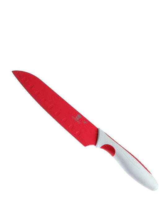 Kitchen Life 18cm Santoku Knife - Red
