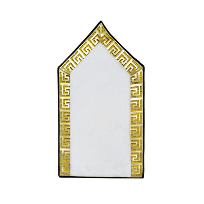 70 x 130cm Musallah White & Gold