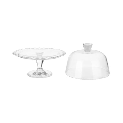 Pasabahce Petite Patisserie Cake Stand with Dome Clear