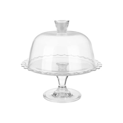 Pasabahce Petite Patisserie Cake Stand with Dome Clear