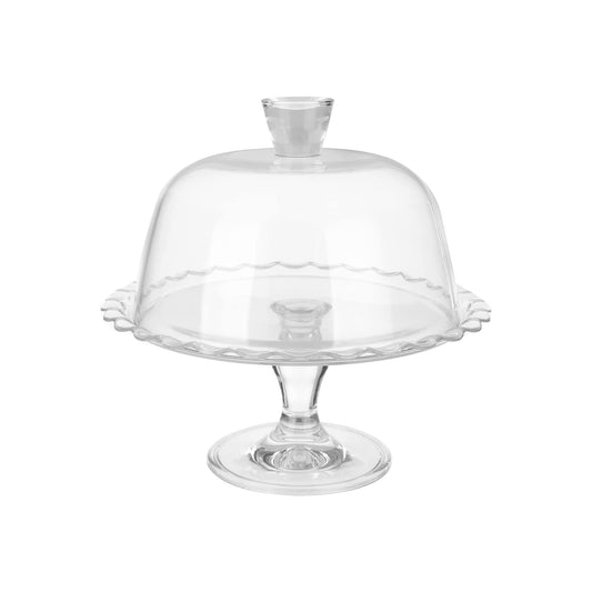 Pasabahce Petite Patisserie Cake Stand with Dome Clear