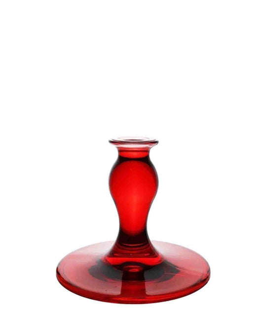 Pasabahce Candle Holder - Red