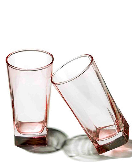 Izmir Collection 305ml Carre Highball Glass - Pink