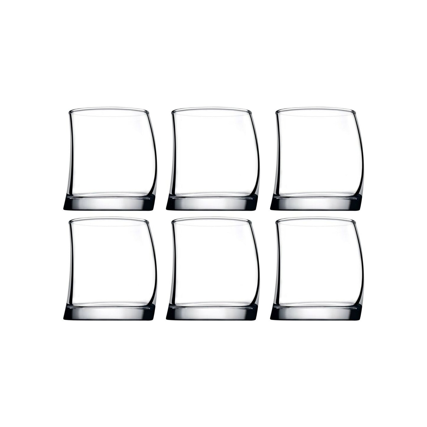 Pasabahce 6 Piece 370ml Penguin Shape Whiskey Glass Set Clear