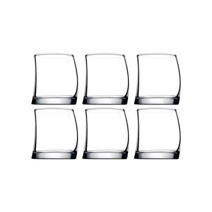 Pasabahce 6 Piece 370ml Penguin Shape Whiskey Glass Set Clear