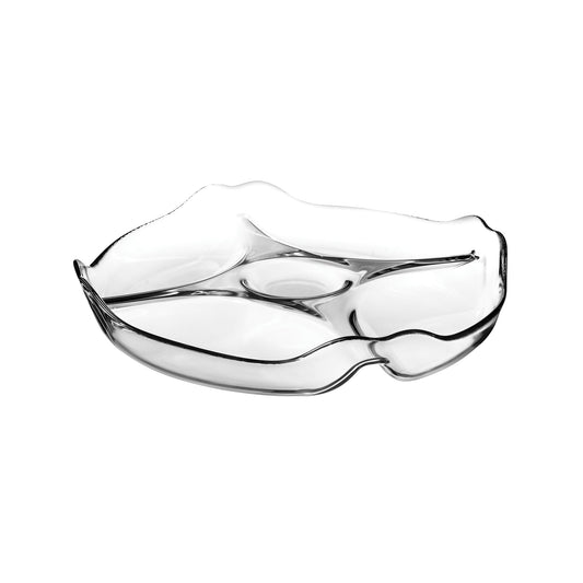 Pasabahce Divided Plate Clear