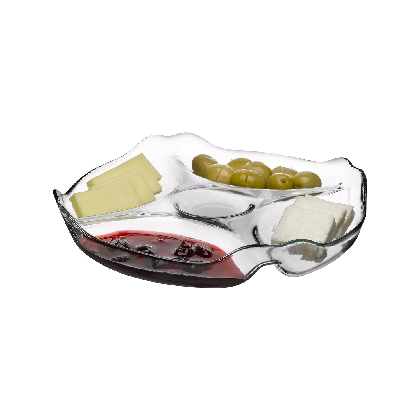 Pasabahce Divided Plate Clear