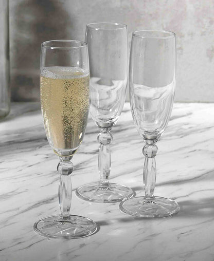 Izmir Collection Tall Stemmed Champagne Glass - Clear