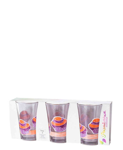 Pasabahce 3 Piece Troy Tumbler Set - Clear