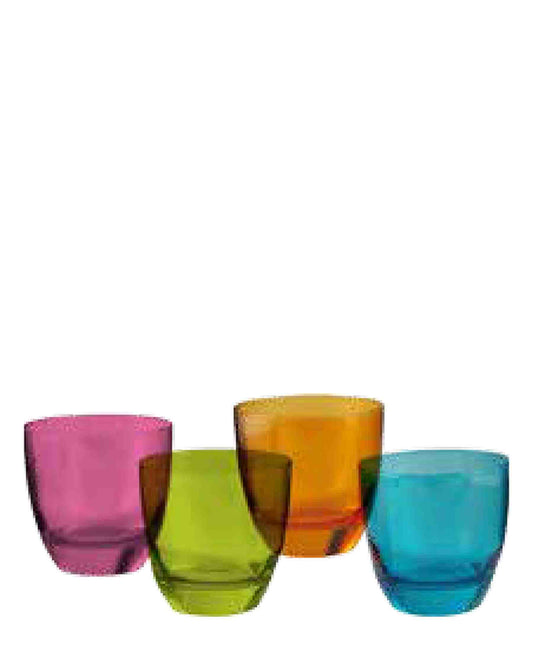 Pasabahce 4 Piece 250ml Whisky Glass Set - Assorted