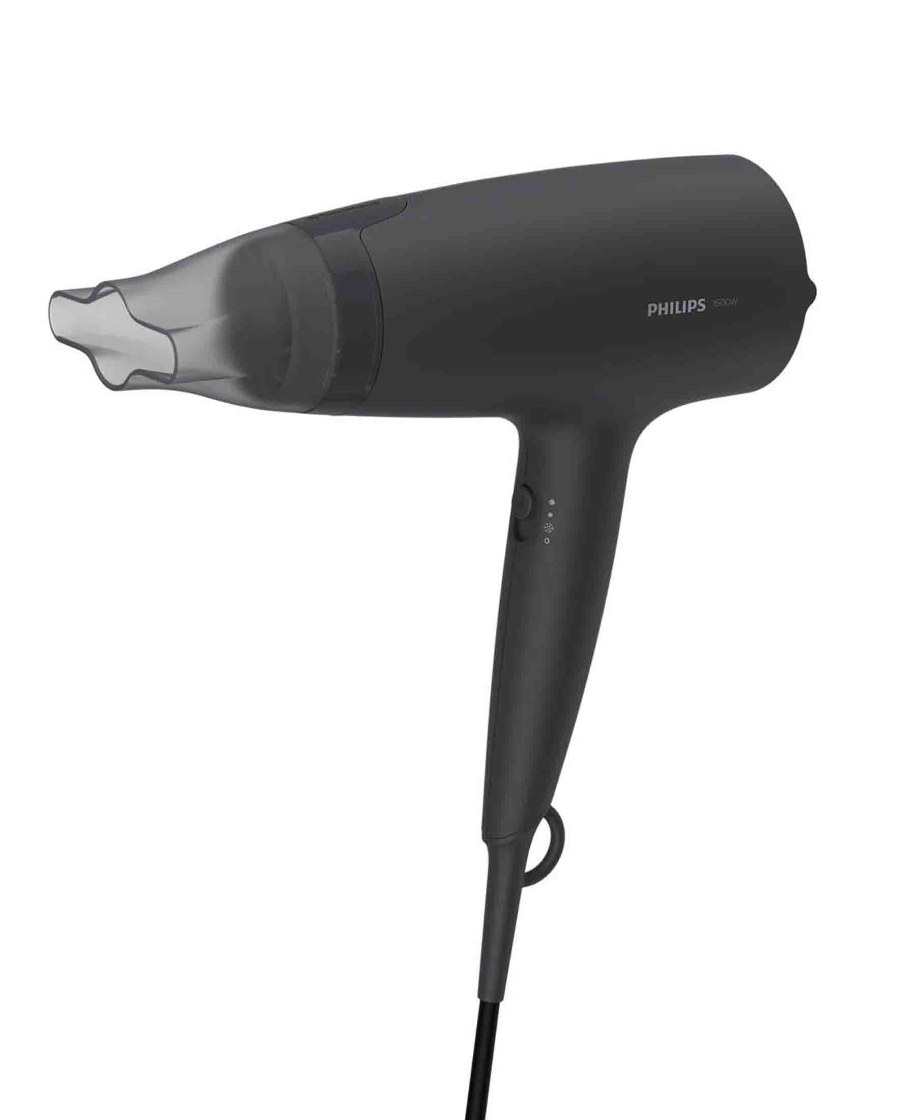 Philips 3000 Series 1600W Hair Dryer Black The Culinarium