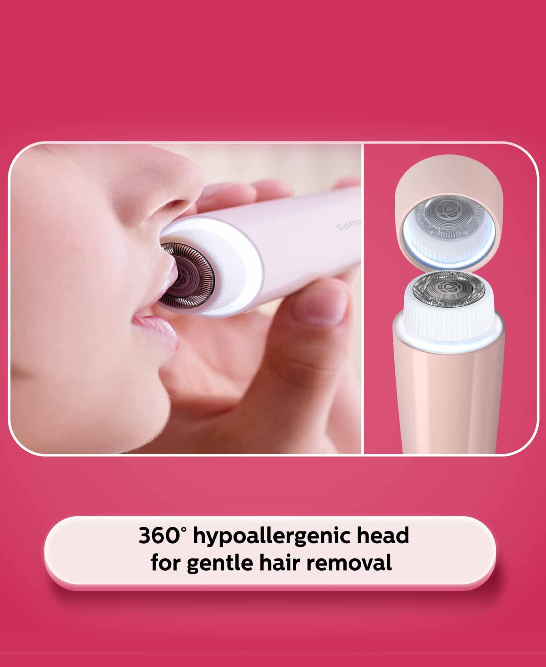 Philips 5000 Series Facial Hair Remover Pink The Culinarium