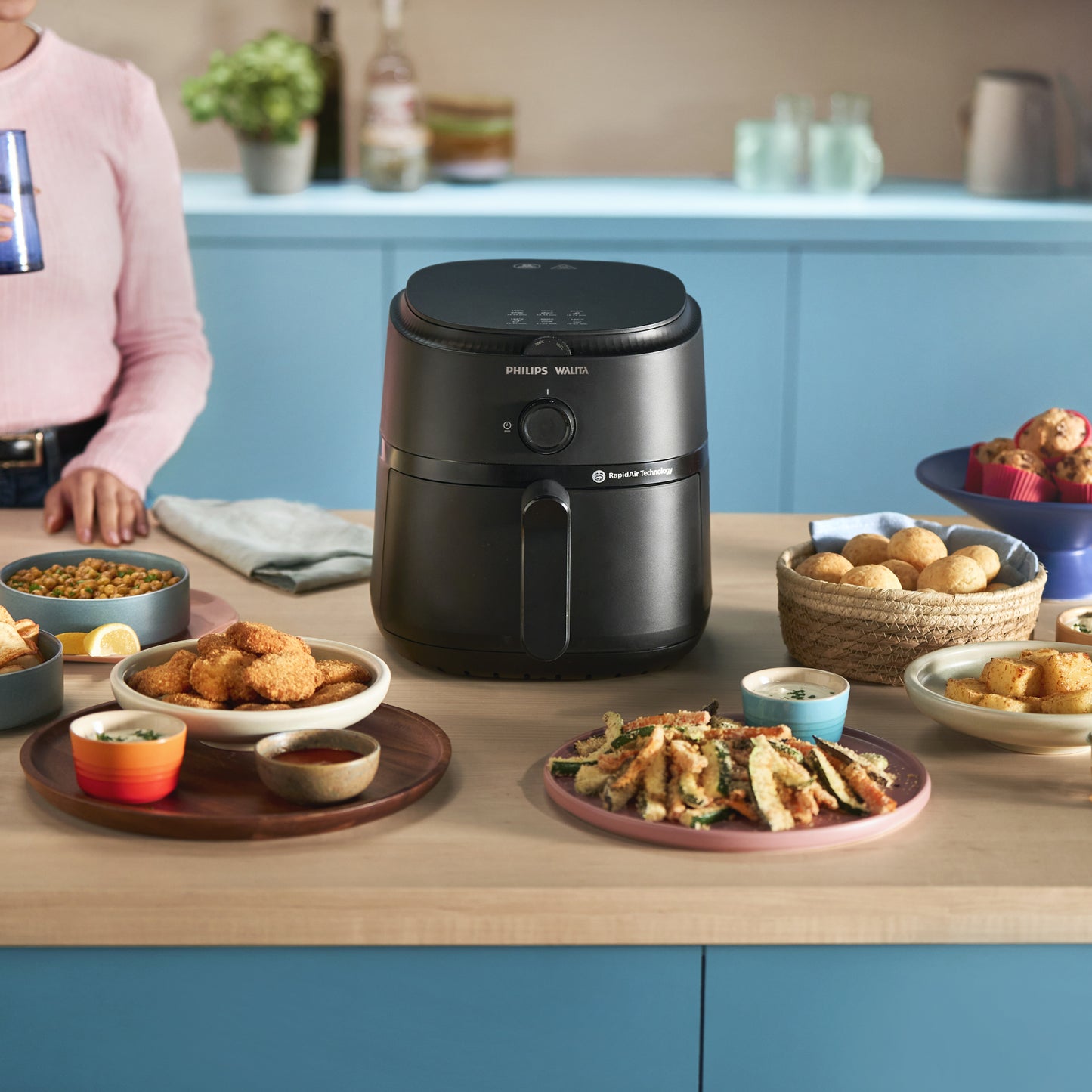 Philips 1000 Series Analog 6.2L Airfryer Black