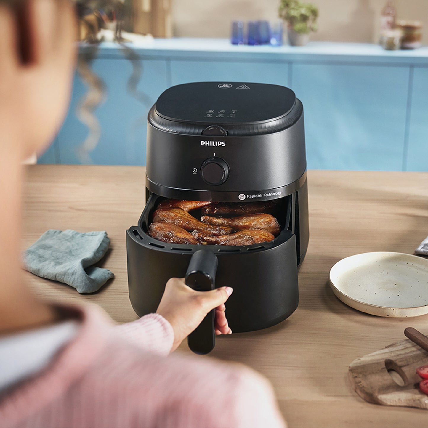 Philips 1000 Series Analog 6.2L Airfryer Black