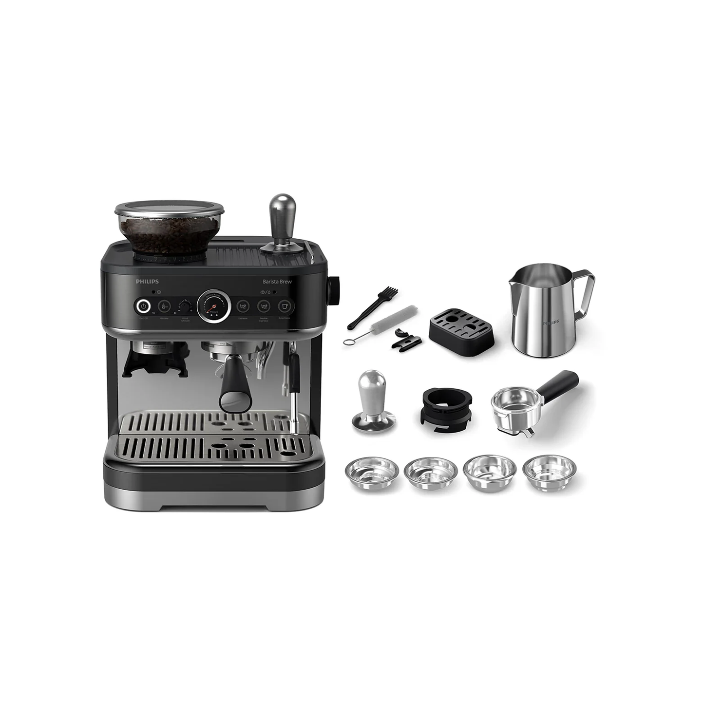 Philips Barista Brew Semi-automatic Espresso Machine Black
