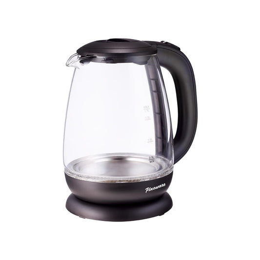 Pineware 1.8Lt Cordless Glass Kettle Clear