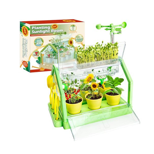 Planting Sunlight Room Greenhouse Kit Green