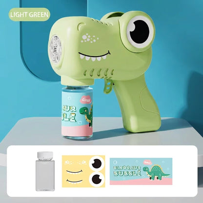 Dinosaur Portable Bubble Machine Green
